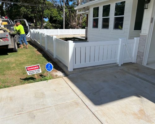 Cement Wall Small Fence Finish